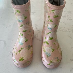SweetHoney Floral Rain Boots - size 12